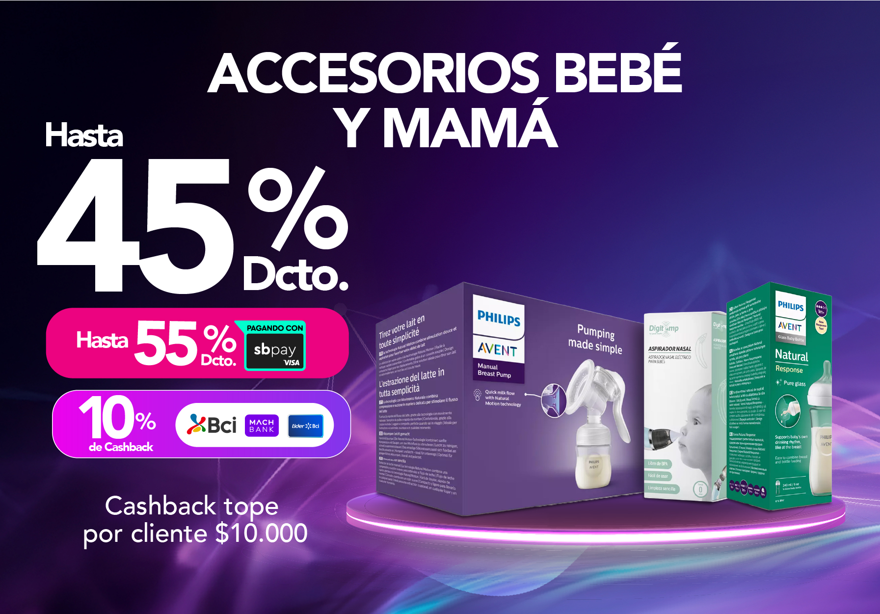 Accesorios bebe%cc%81 y mama%cc%81