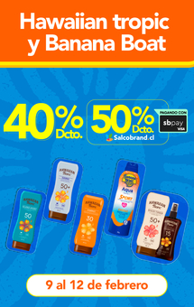 Hawaiian Tropic y Banana boat