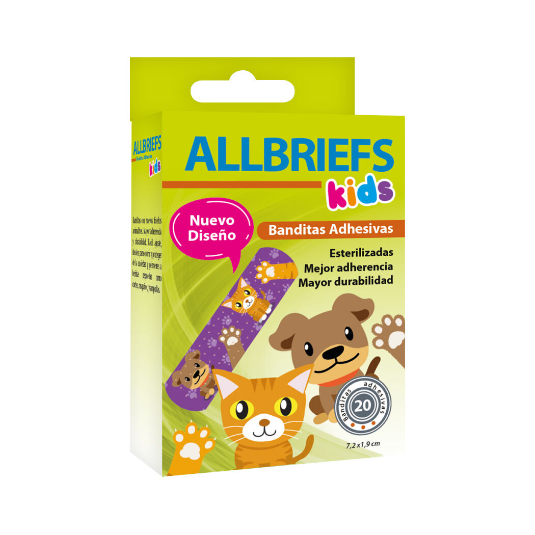 Allbriefs Banditas Adhesivas Infantil 20 Unidades