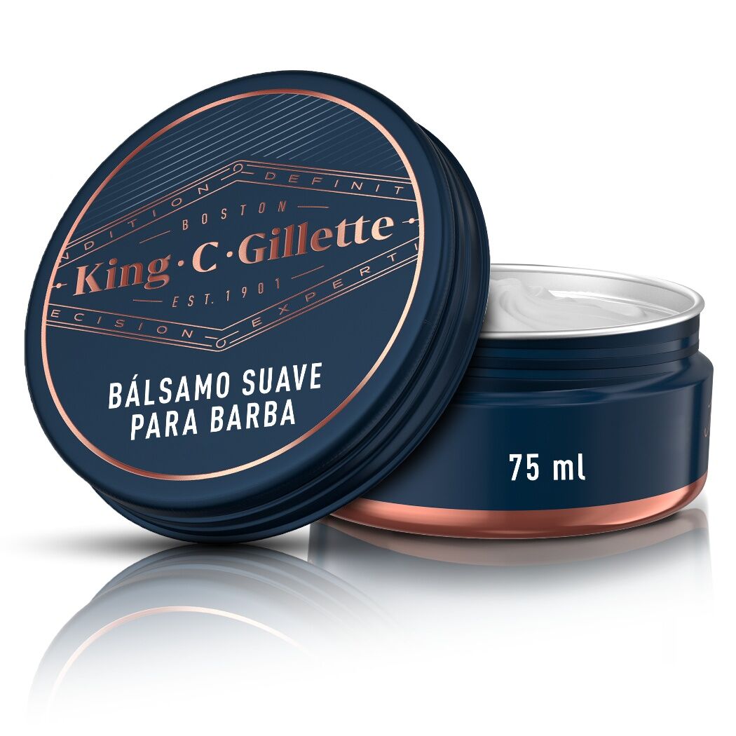 Bálsamo para Barba King C Gillette Cuidado de Barba y Suavidad Hombre 75ml