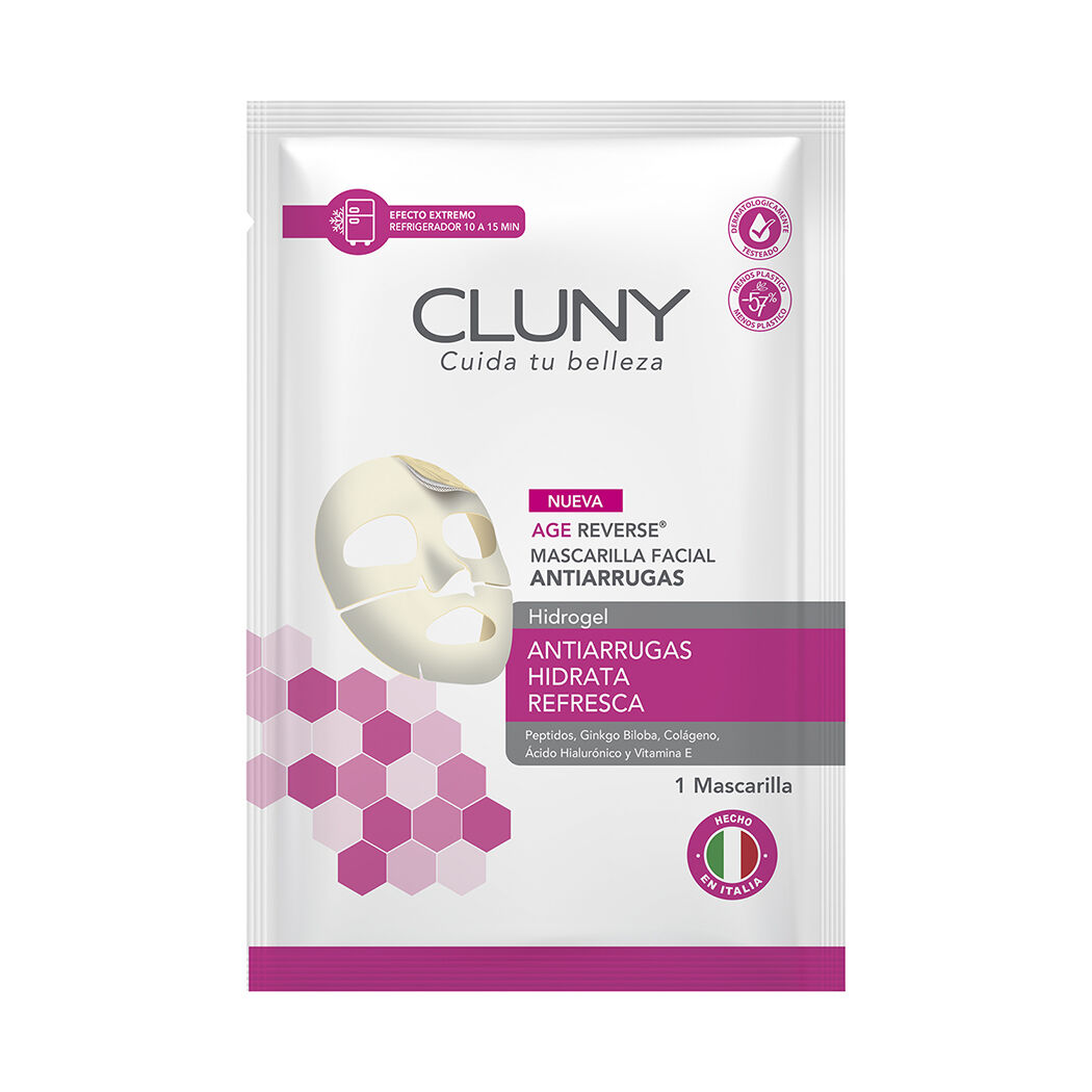 Cluny Hydrogel Face Mask Age Reverse Mascarilla Facial Antiarrugas 1 Unidad