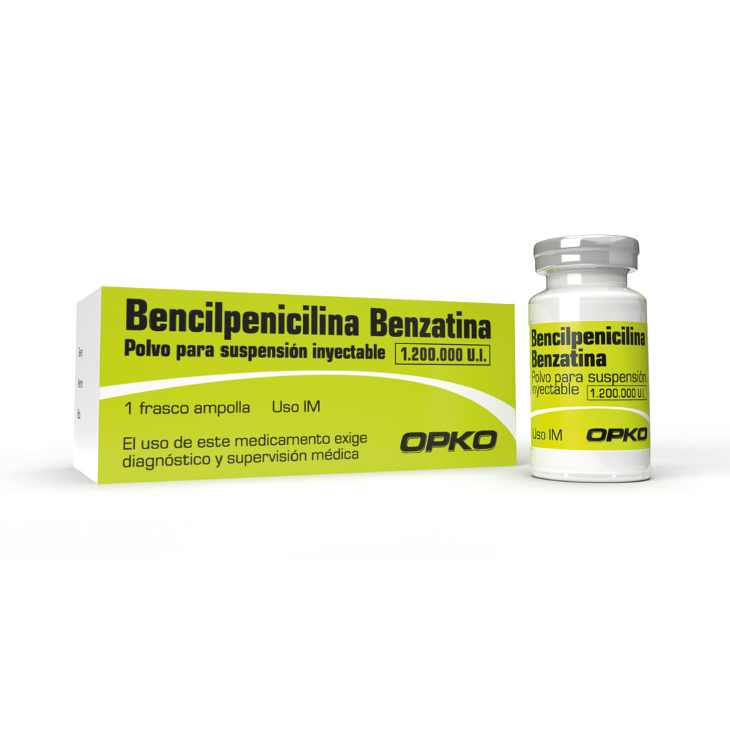 Penicilina G Benz 1200000UI Inyectable 1 Frasco-Ampolla
