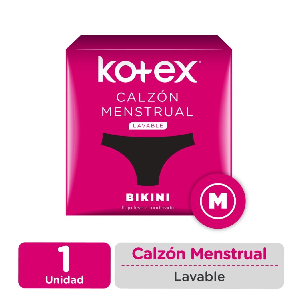 Calzón Menstrual Reutilizable Kotex M 1 Unidad