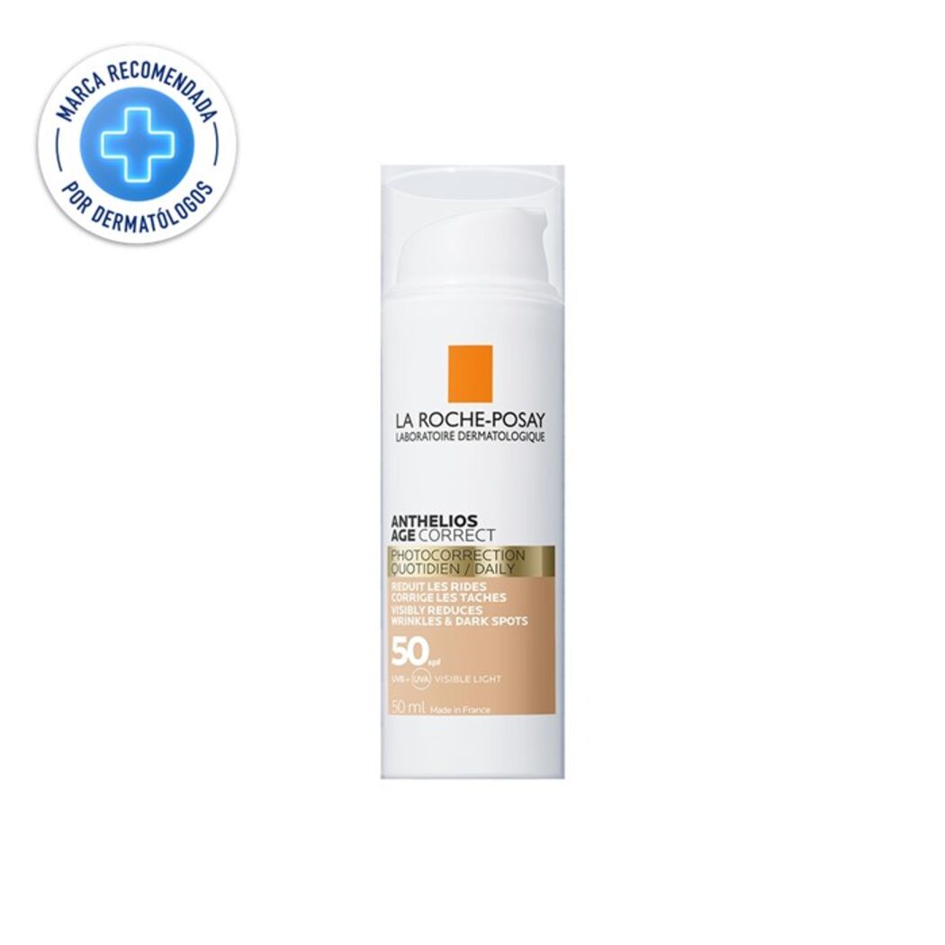 Protector Solar Rostro Anthelios Age Correct FPS50+ Con Color 50ml