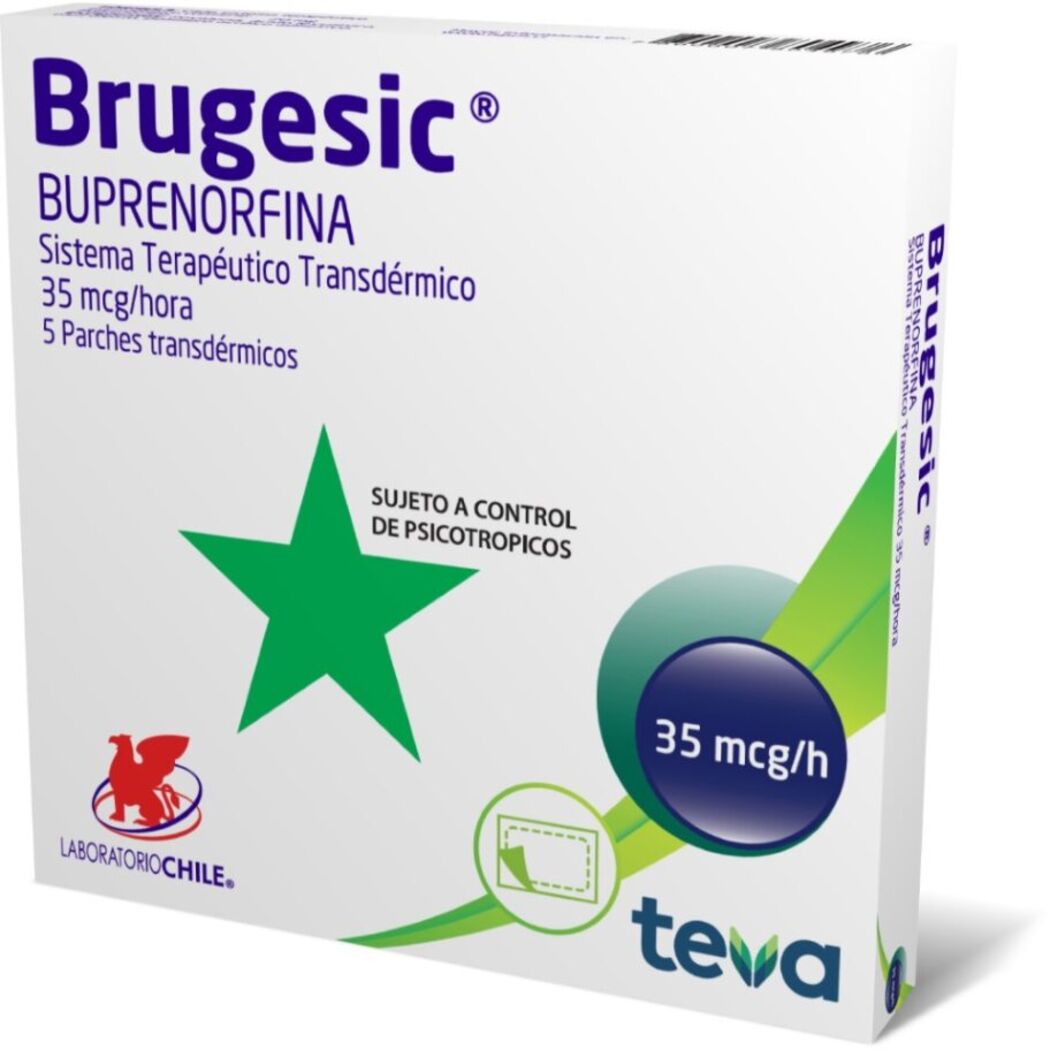 Brugesic Buprenorfina 35mcg/h 5 Parches