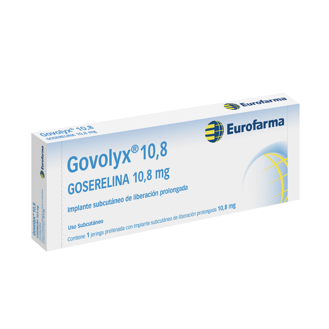 Govolyx Goserelina 10.8mg Implante Subcutáneo 1 Jeringa Prellenada