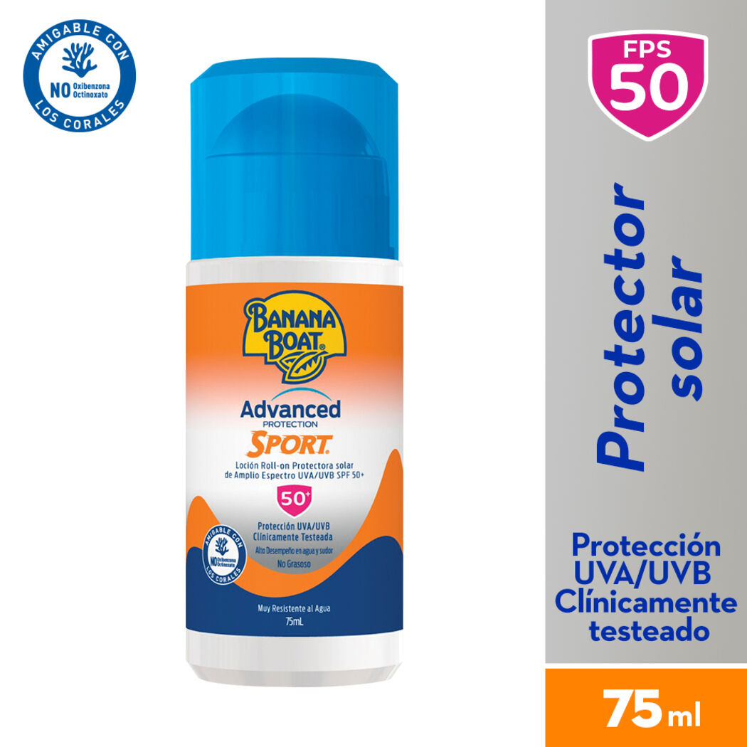 Protector Solar Banana Boat Roll-On Advanced Protection Sport SPF50+ 75ml
