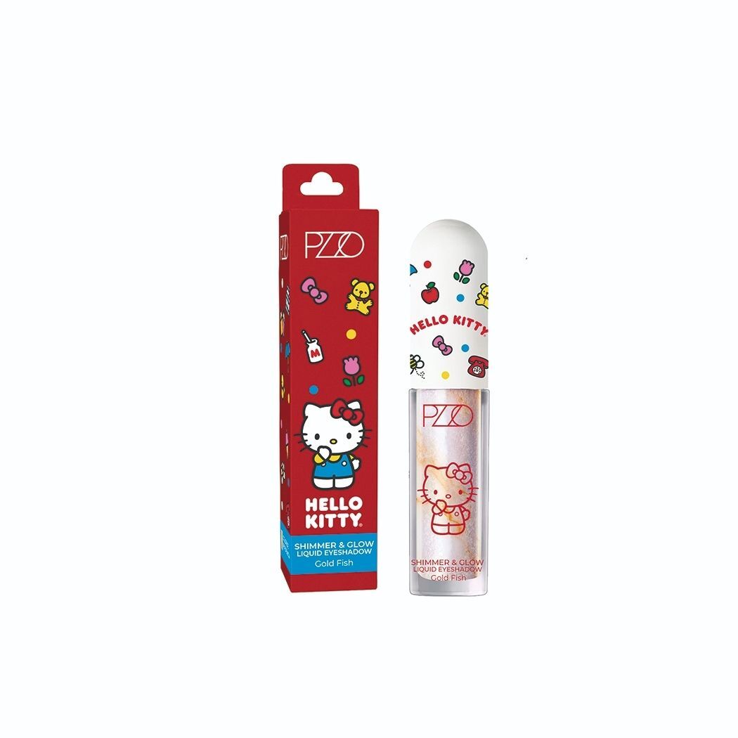 Pzzo Hello Kitty Shimmer & Glow Liquid Eyesh Gold Fish