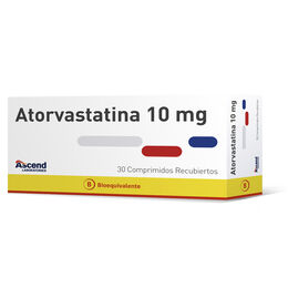 Atorvastatina (B) 10mg 30 Comprimidos Recubiertos