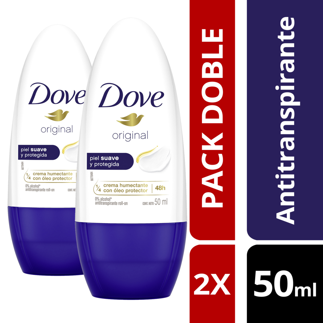 Dove Women Deo Rollon Original 2x50ml