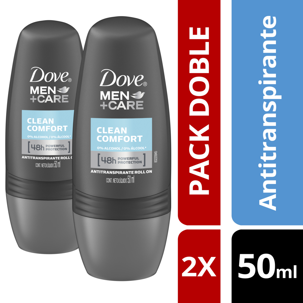 Dove Men Deo Rollon Cuidado Total 2x50ml