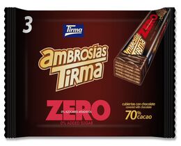 Ambrosia Zero 70% Cacao Sin Azúcar 3 Unidades