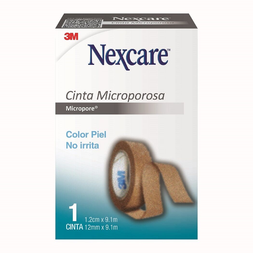 Cinta Nexcare Micropore Piel 12mm x 9,1mm