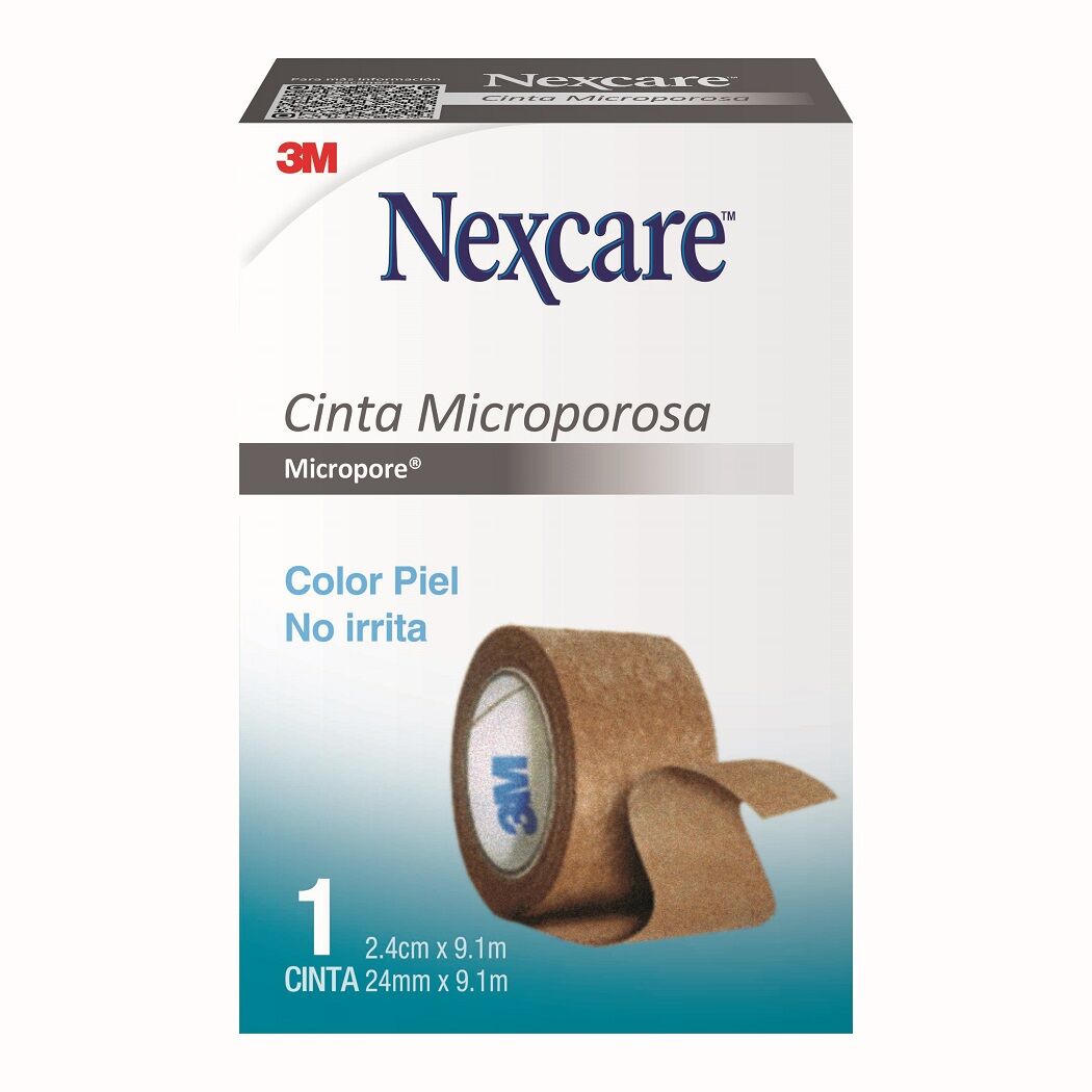 Cinta Micropore Piel Nexcare 24mm x 9.1m