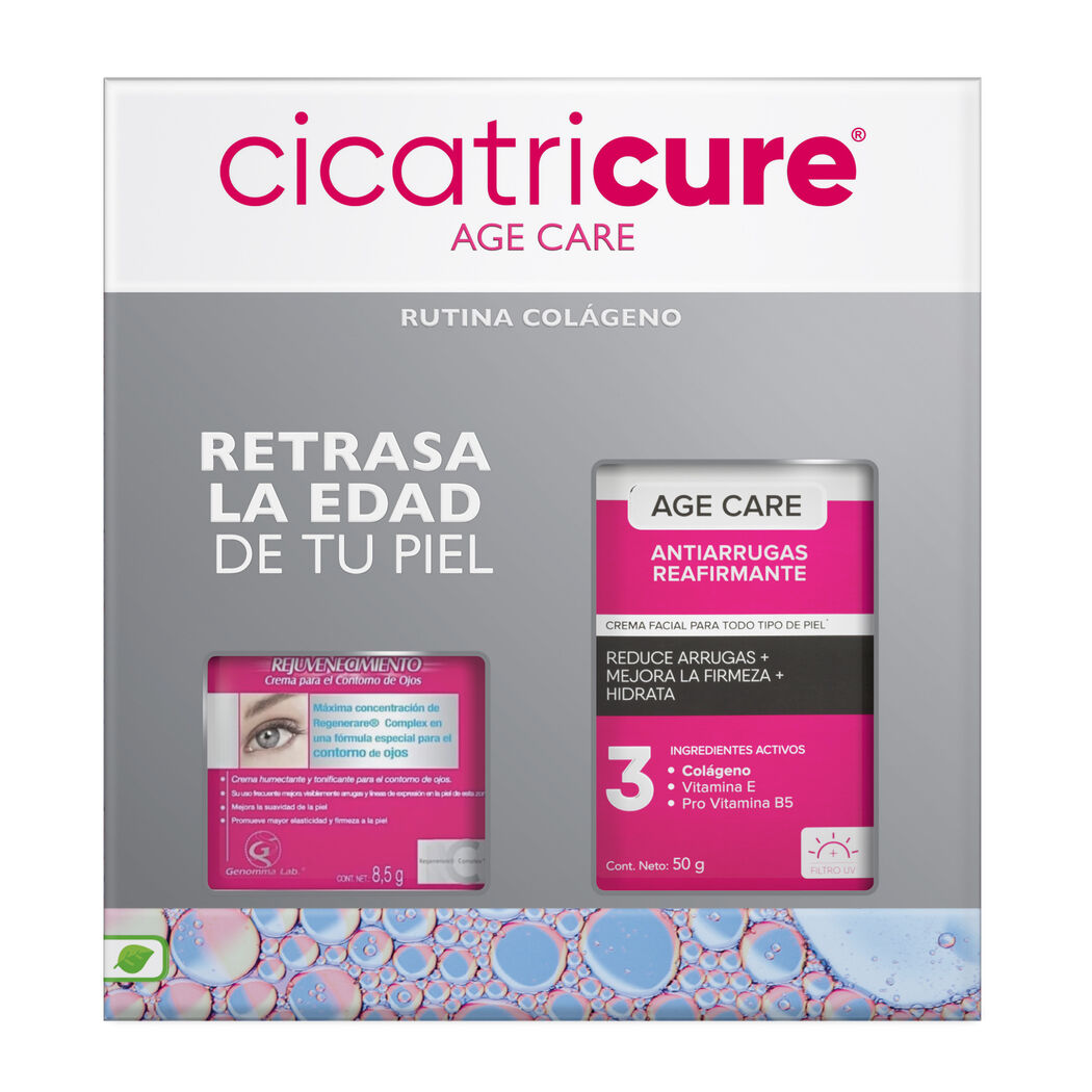 Pack Cicatricure Age Care Crema Reafirmante 50g + Contorno De Ojos 8,5g