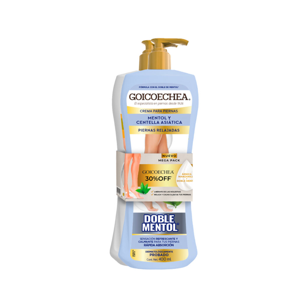 Pack Doble Mentol 400ml + Arnica 400ml