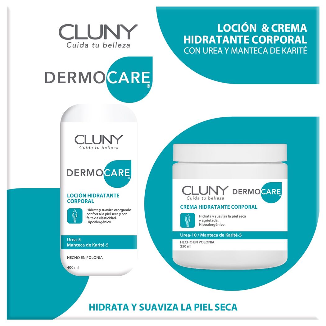 Pack Cluny Dermo Care Loción Corporal 400ml + Crema Corporal 250ml