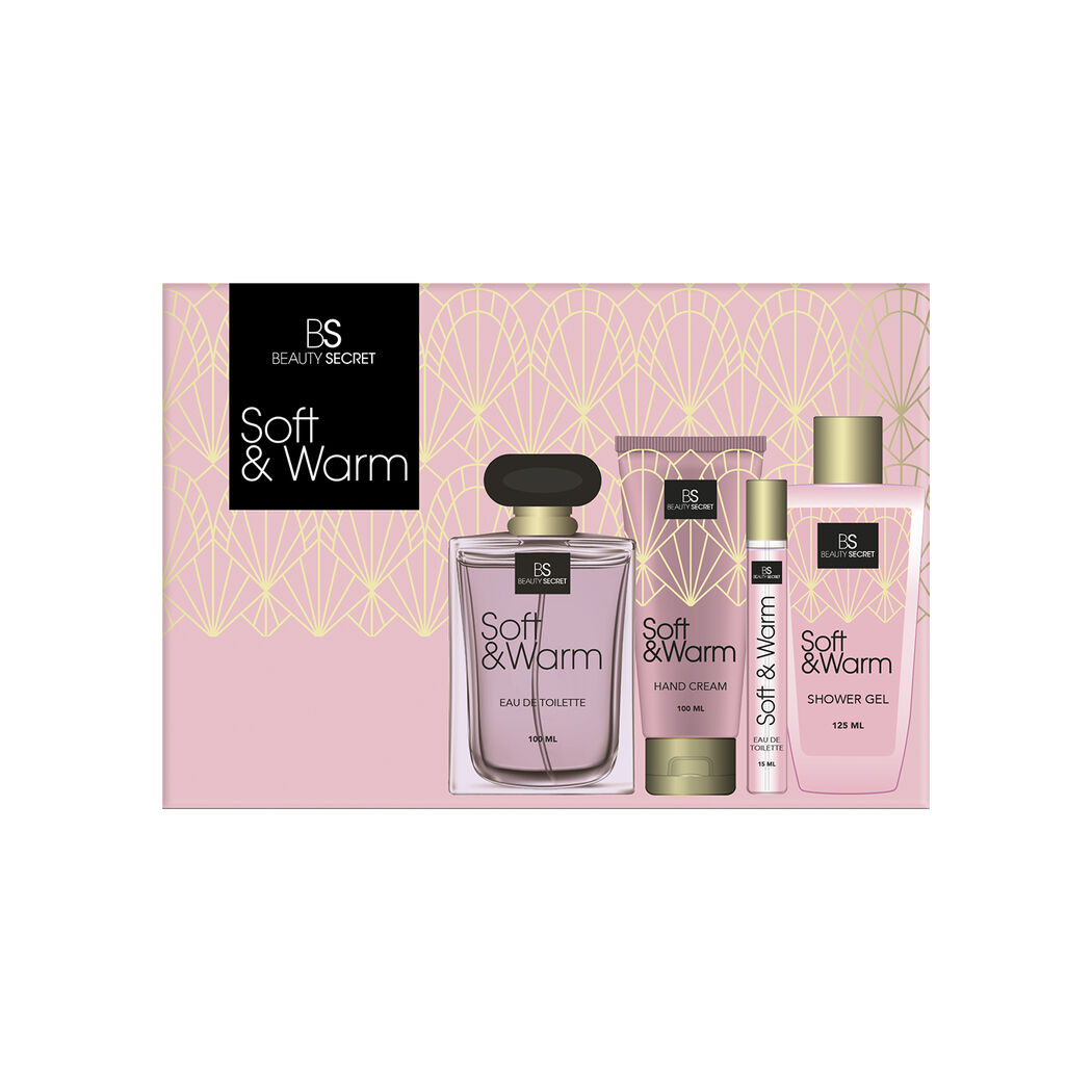 BS Beauty Secret Soft & Warms Wishes Hand Cream 100ml + EDT 100ml + EDT 15ml + Shower Gel 125ml