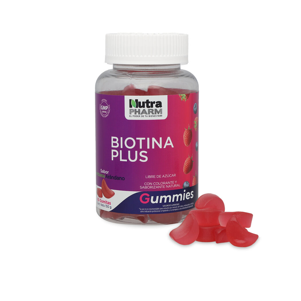 Biotina Plus Frambuesa 60 Gummies