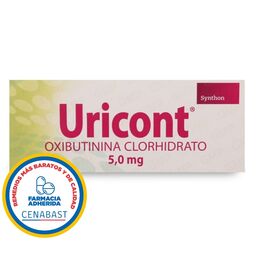 Uricont Oxibutinina 5mg 40 Comprimidos - Cenabast
