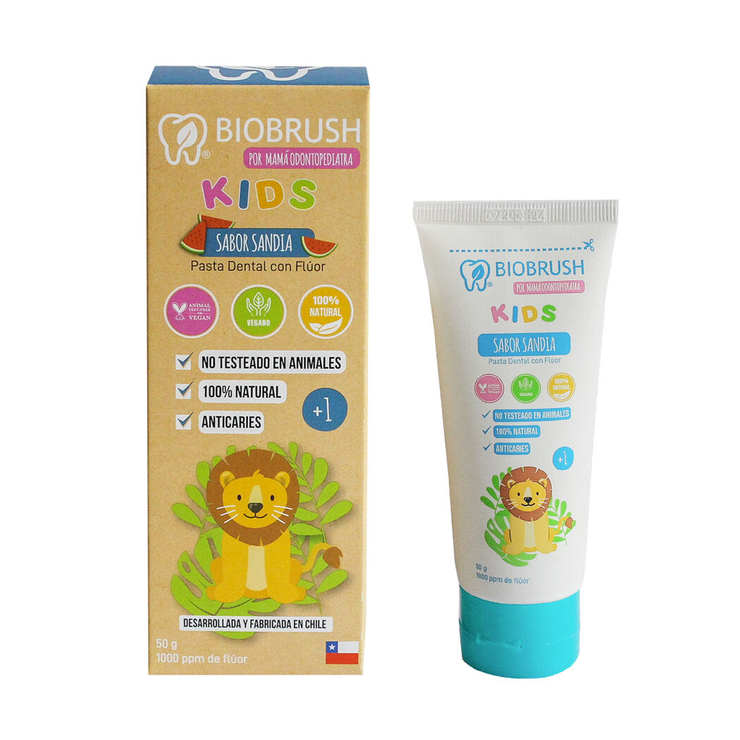 Pasta Dental Natural Kids Sandía & Fluor 50g