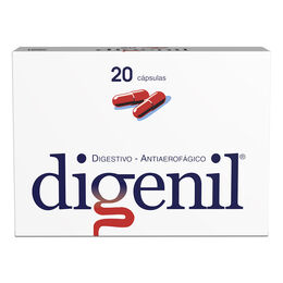 Digenil Simeticona / Pancreatina 20 Cápsulas