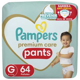 Pañales Pampers Premium Care Pants Talla G 64 Unidades