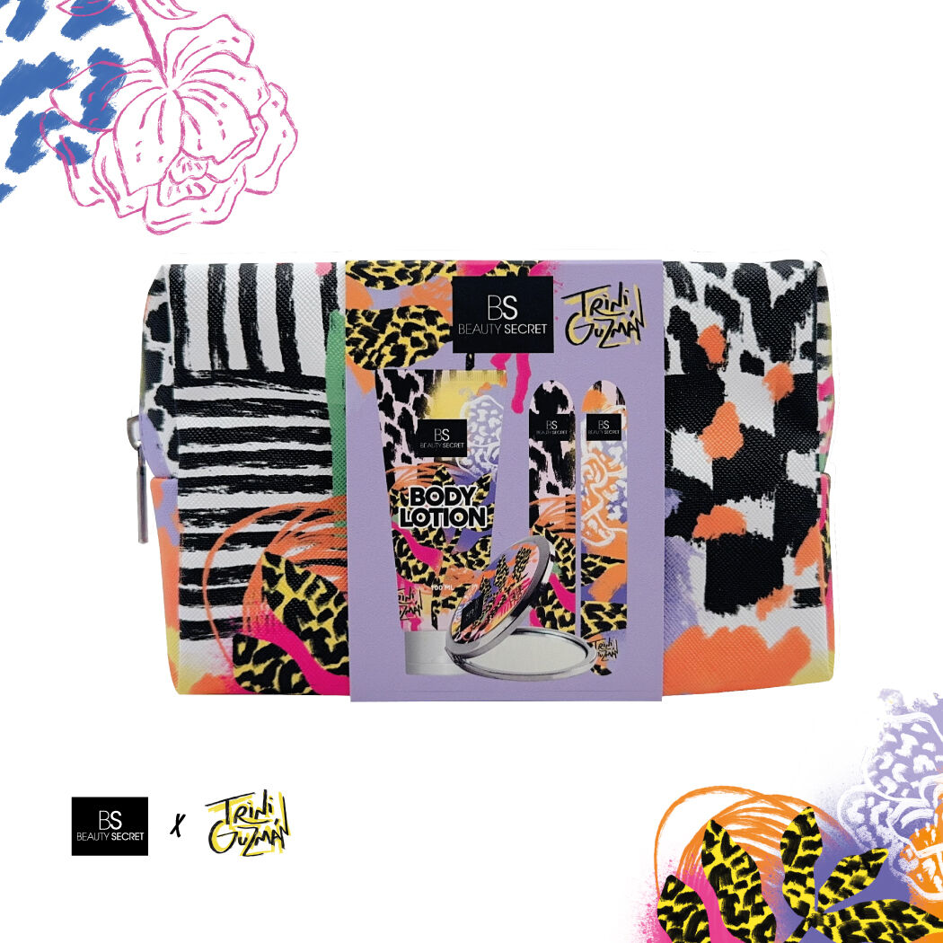 Trini Guzman x BS Beauty Secret Cosmetic Bag + Body Lotion 100ml + Pocket Mirror + 2 Nail File