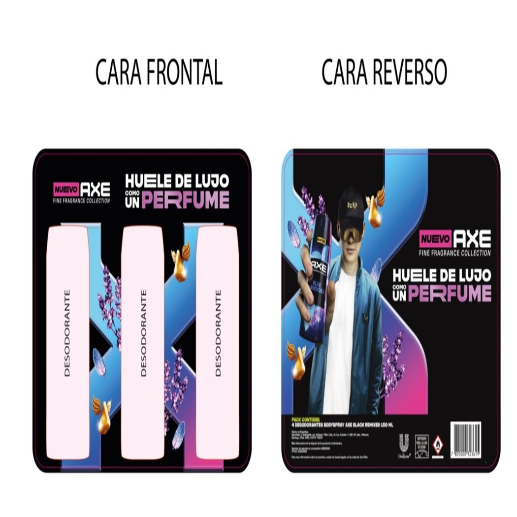 Pack Desodorantes Axe en Spray 3 Unidades