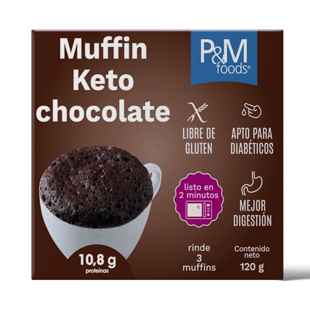 Muffin Keto Sabor Chocolate 120g