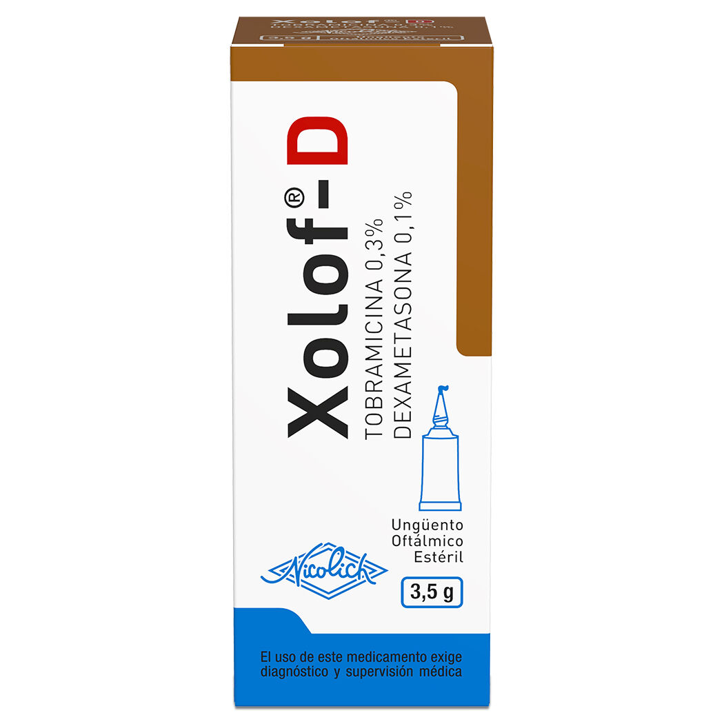 Xolof-D Tobramicina / Dexametasona Ungüento Oftálmico 3.5g