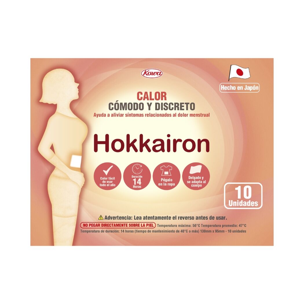 Parche Alivio Menstrual Hokkairon 10 Unidades