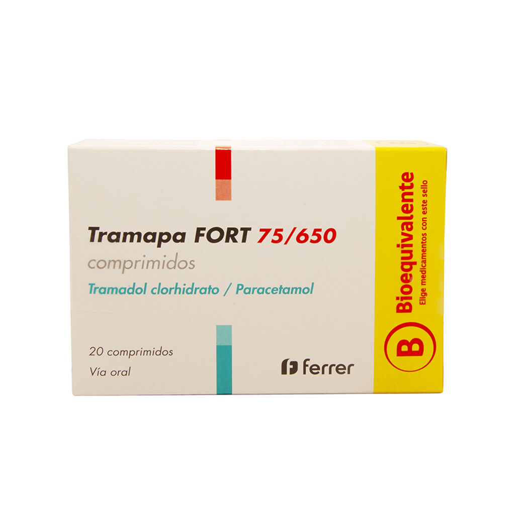 Tramapa Fort (B) 75/650 Tramadol / Paracetamol 20 Comprimidos