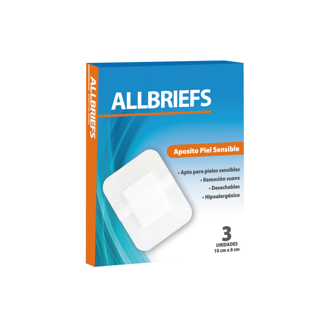Apósito Piel Sensible Allbriefs 3 Unidades