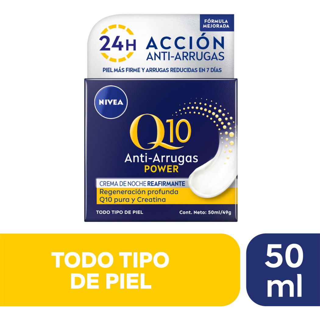 NIVEA Crema Facial Antiarrugas Q10 Power Noche 50ml