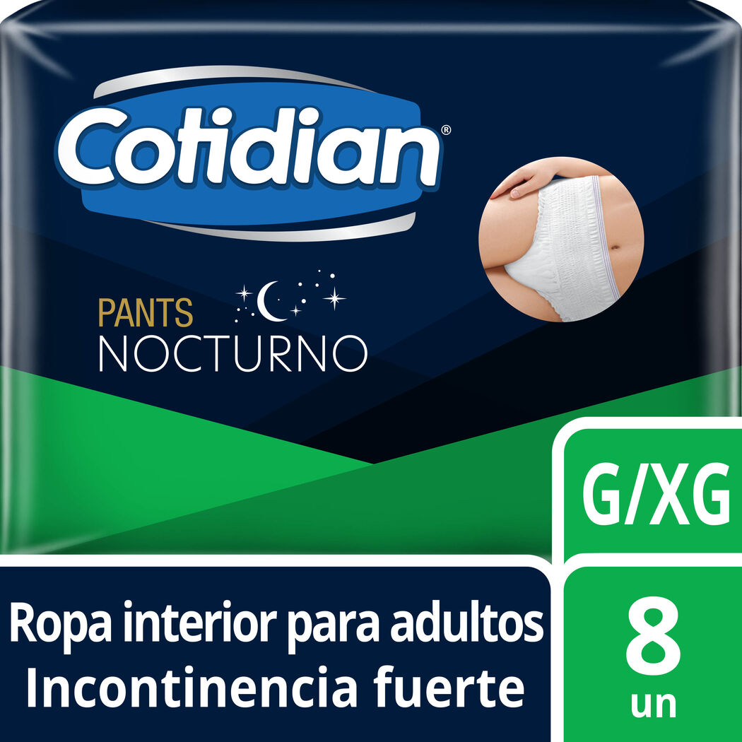 Pants Cotidian Nocturno G/XG 8 Unidades