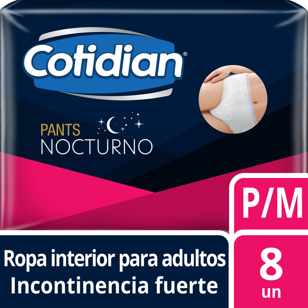 Pants Cotidian Nocturno P/M 8 Unidades