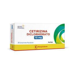 Cetirizina (B) 10mg 30 Comprimidos Recubiertos