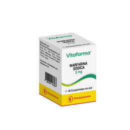 Warfarina (B) 5mg 30 Comprimidos