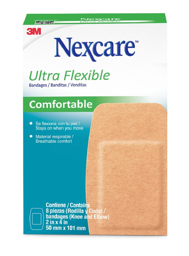 Nexcare Pache Ultra Flexibles Codo y Rodilla 8 Unidades