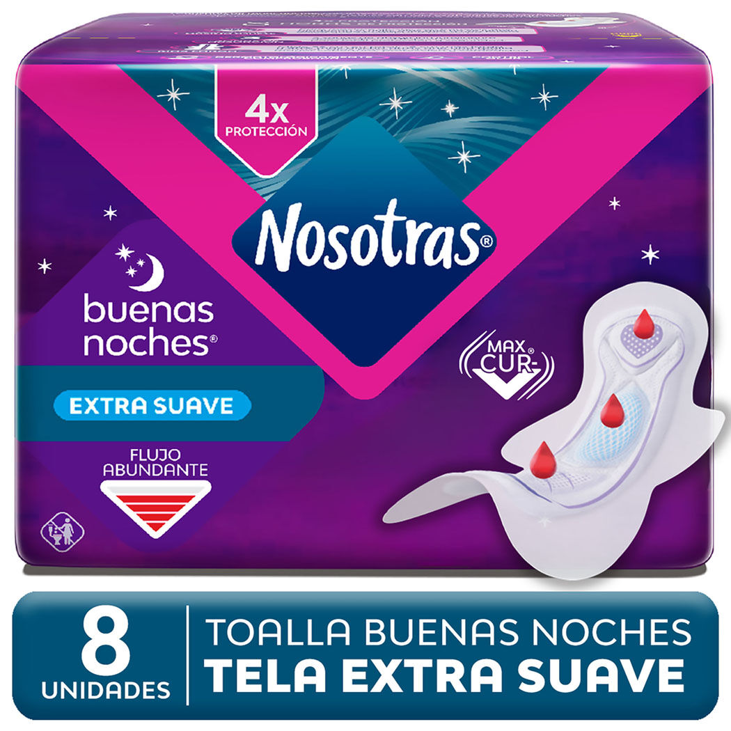 Toallas Higiénicas Nosotras Buenas Noches 20 Unidades
