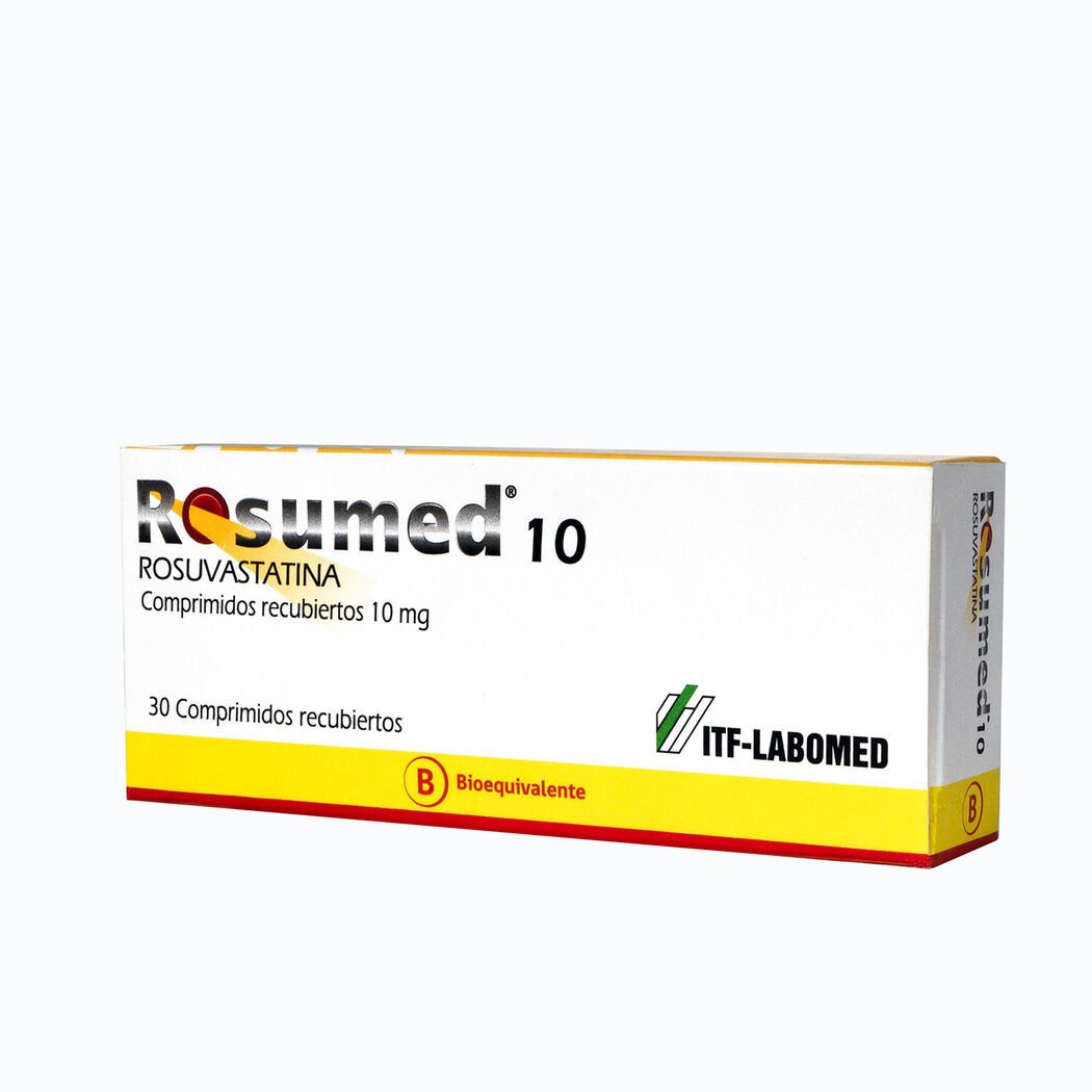 Rosumed Rosuvastatina 10mg 30 Comprimidos Recubiertos