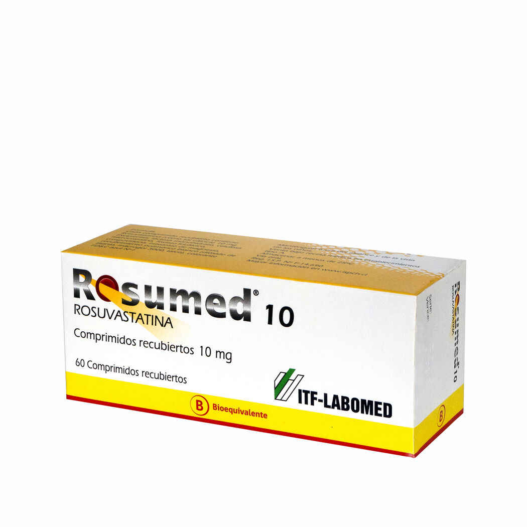 Rosumed Rosuvastatina 10mg 60 Comprimidos Recubiertos