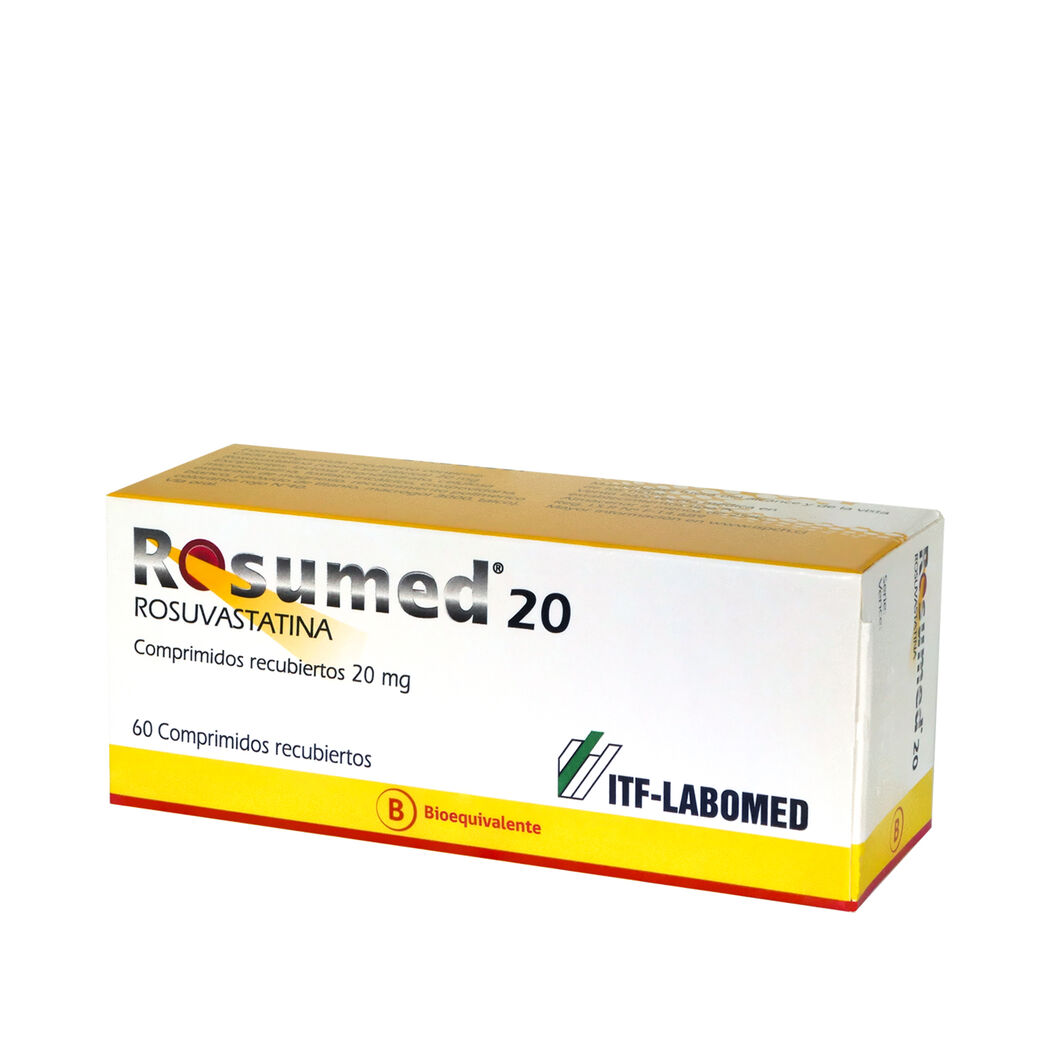 Rosumed Rosuvastatina 20mg 60 Comprimidos Recubiertos