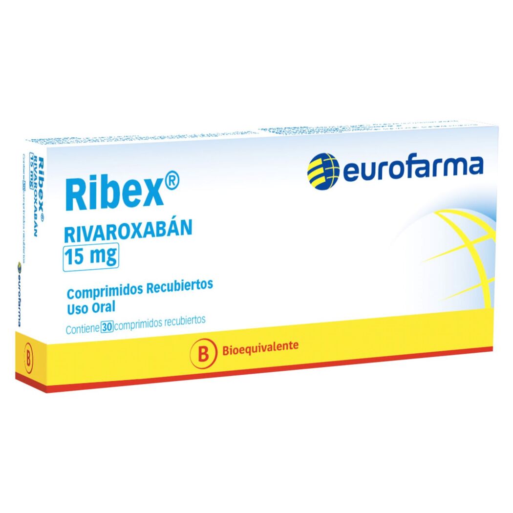 Ribex (B) Rivaroxaban 15mg 30 Comprimidos Recubiertos