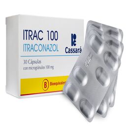 Itrac (B) Itraconazol 100mg 30 Cápsulas