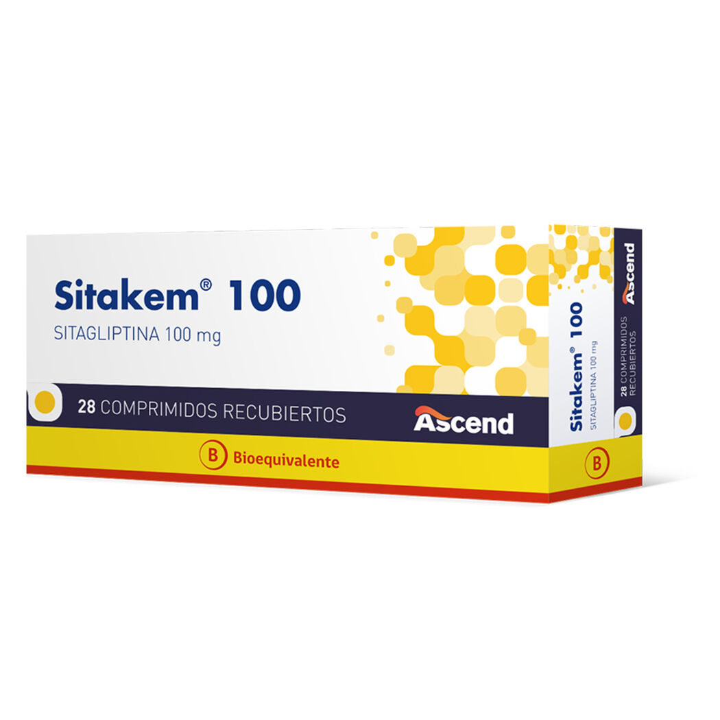 Sitakem (B) Sitagliptina 100mg 28 Comprimidos Recubiertos