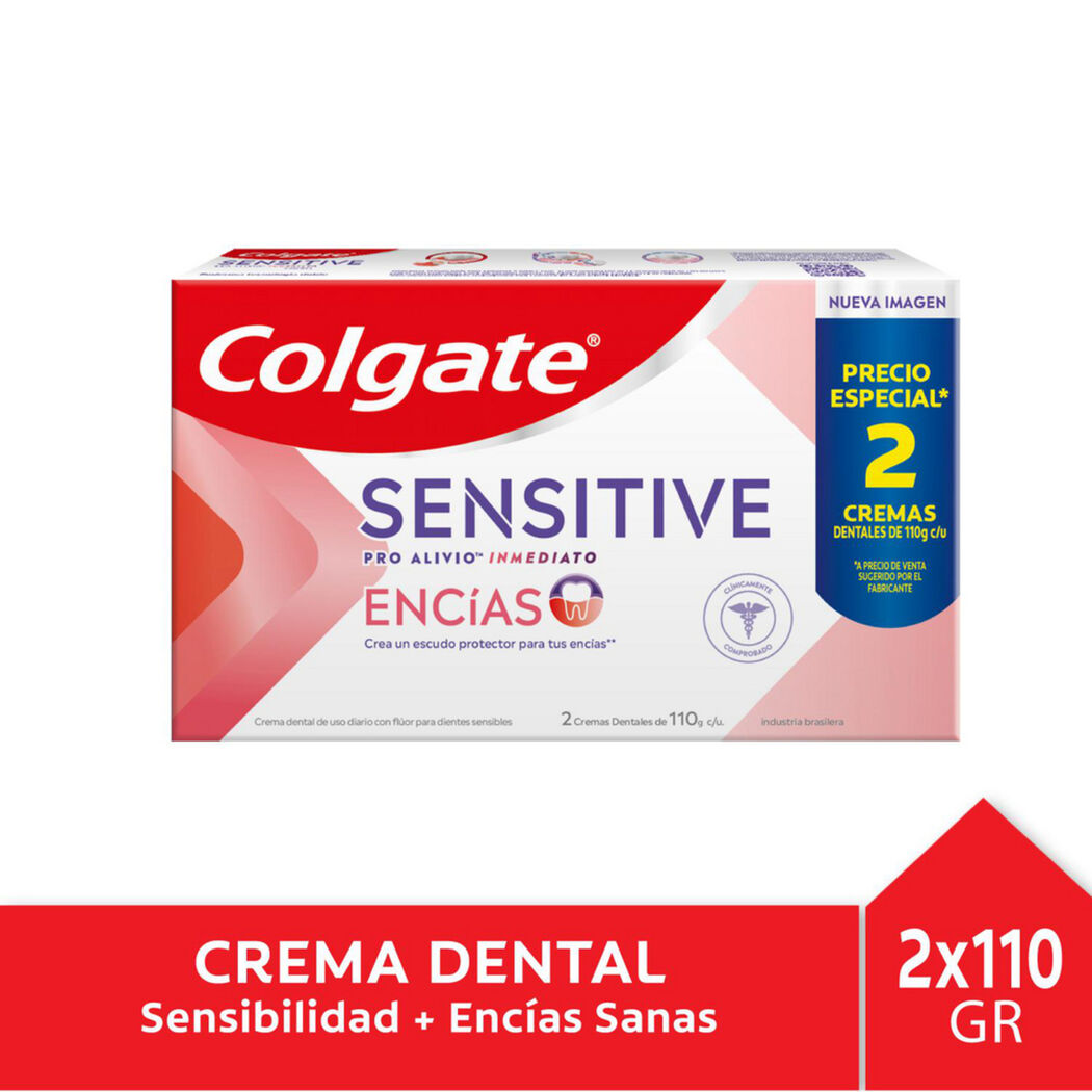 Pasta Dental Sensitive Pro Alivio Encías 90g 2 Unidades
