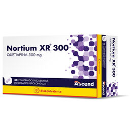 Nortium XR (B) Quetiapina 300mg 30 Comprimidos Prolongados