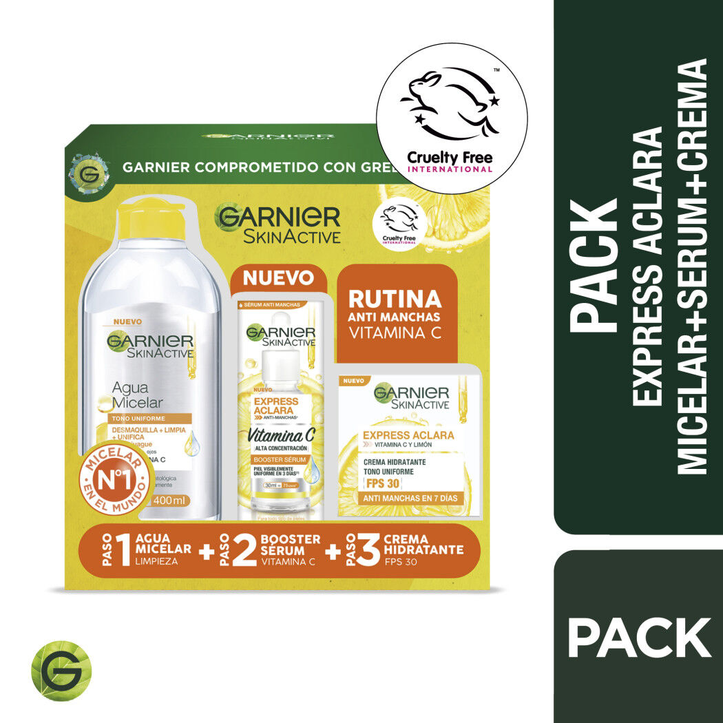Pack Anti-Manchas Micelar + Serum + Crema Gel